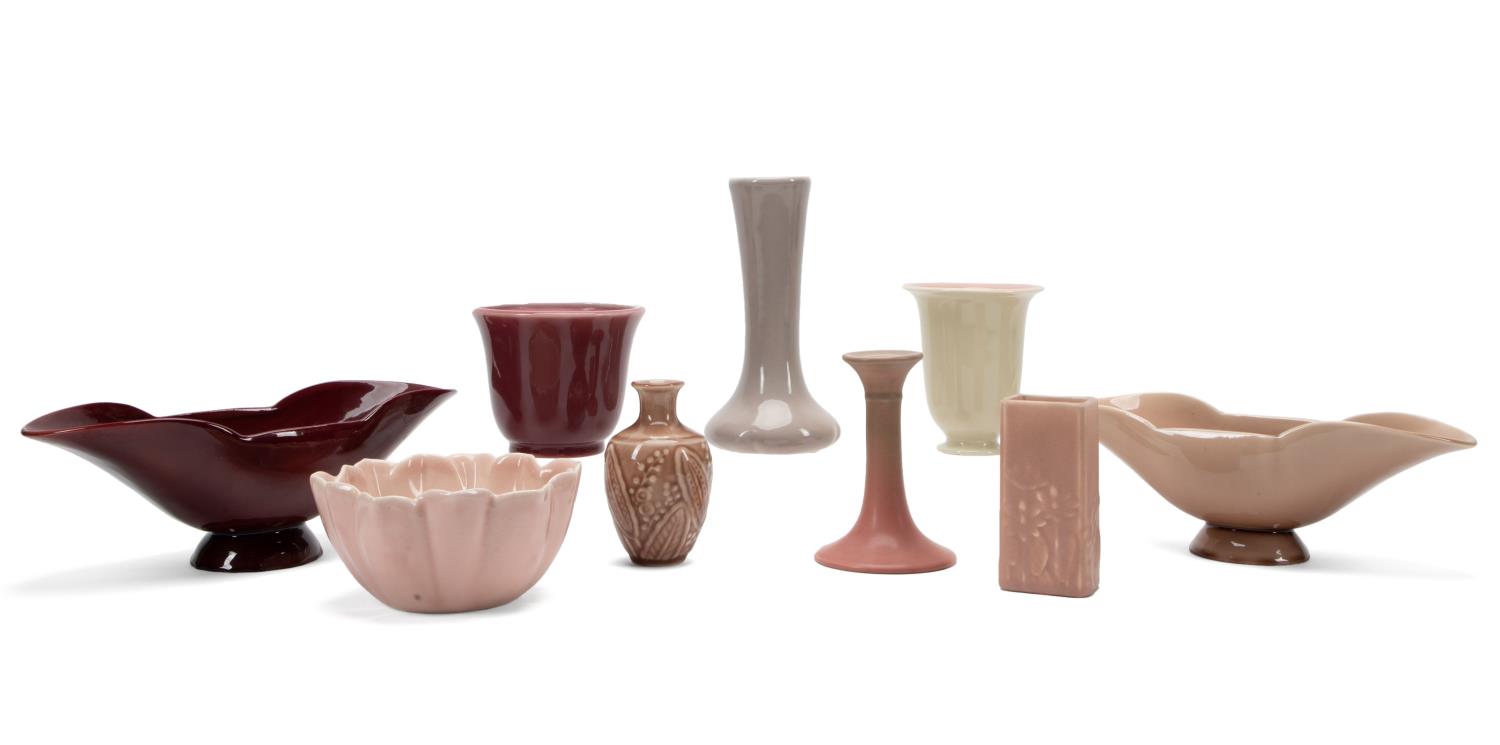 9PCS ROOKWOOD POTTERY IN ROSE AND 35801c