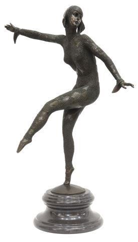 AFTER CHIPARUS ART DECO STYLE BRONZE 358575