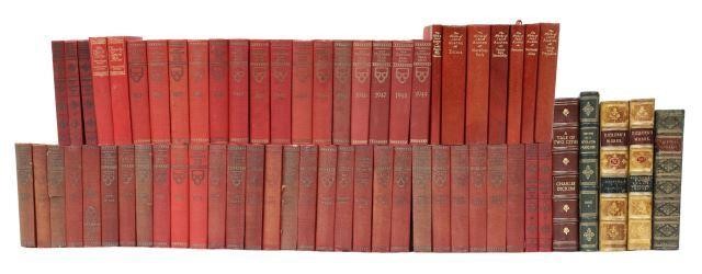 62 LIBRARY SHELF BOOKS LEATHER 3589d2
