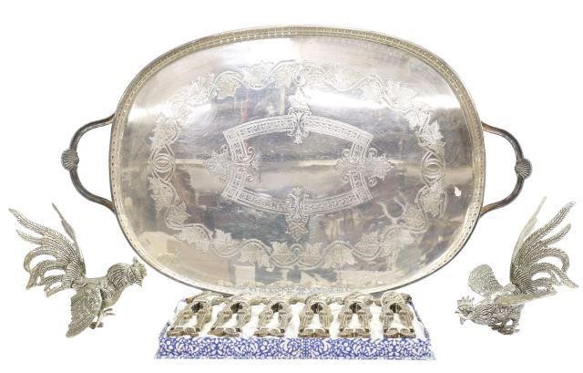  9 SILVER PLATE TRAY LOBSTER 358b98