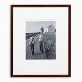 GEORGE A. TICE TWO AMISH BOYS FRAMED