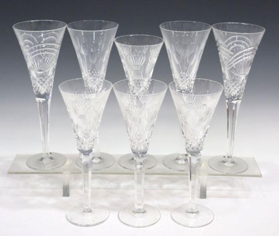 8 WATERFORD CUT CRYSTAL TOASTING 356810