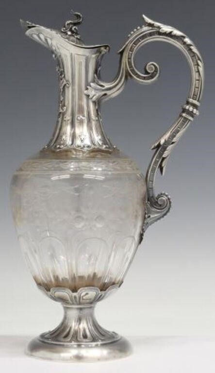 FRENCH 950 SILVER MOUNTED GLASS 3568d2