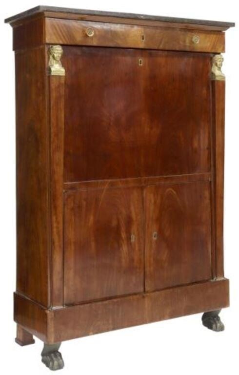FRENCH EMPIRE STYLE MAHOGANY SECRETAIRE 356af9