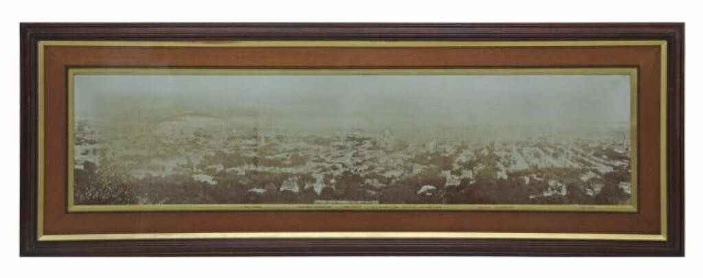 FRAMED PANORAMIC VIEW OF MONTREAL  356ba7