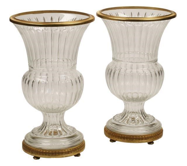  2 MONUMENTAL BACCARAT STYLE CRYSTAL 356df6