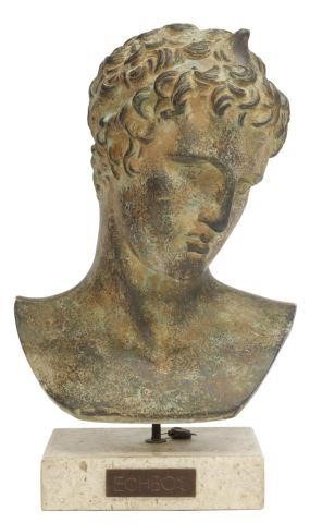 GREEK CLASSICAL STYLE PLASTER BUST 3572d8
