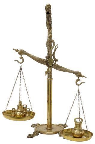 BRASS BALANCE SCALES IN THE FORM 357462