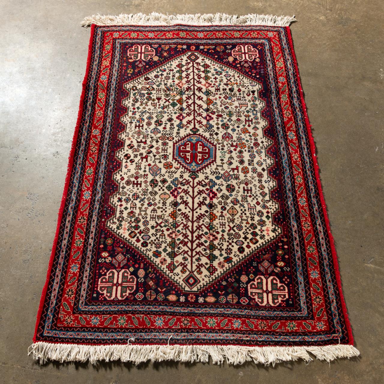 HAND WOVEN ARDABIL SMALL RUG 3 3  35a243