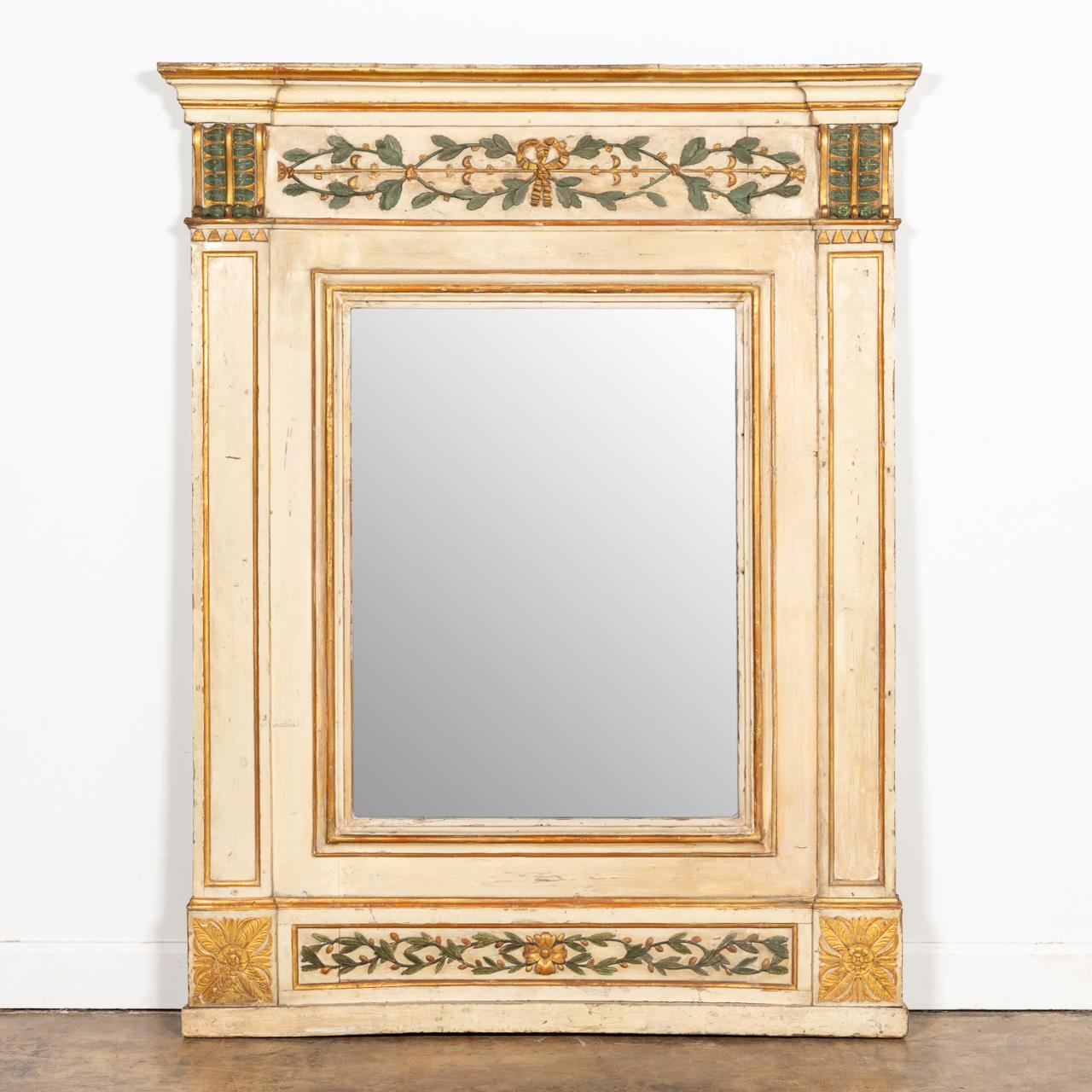 ITALIAN NEOCLASSICAL PAINTED OVERMANTEL 35a32f