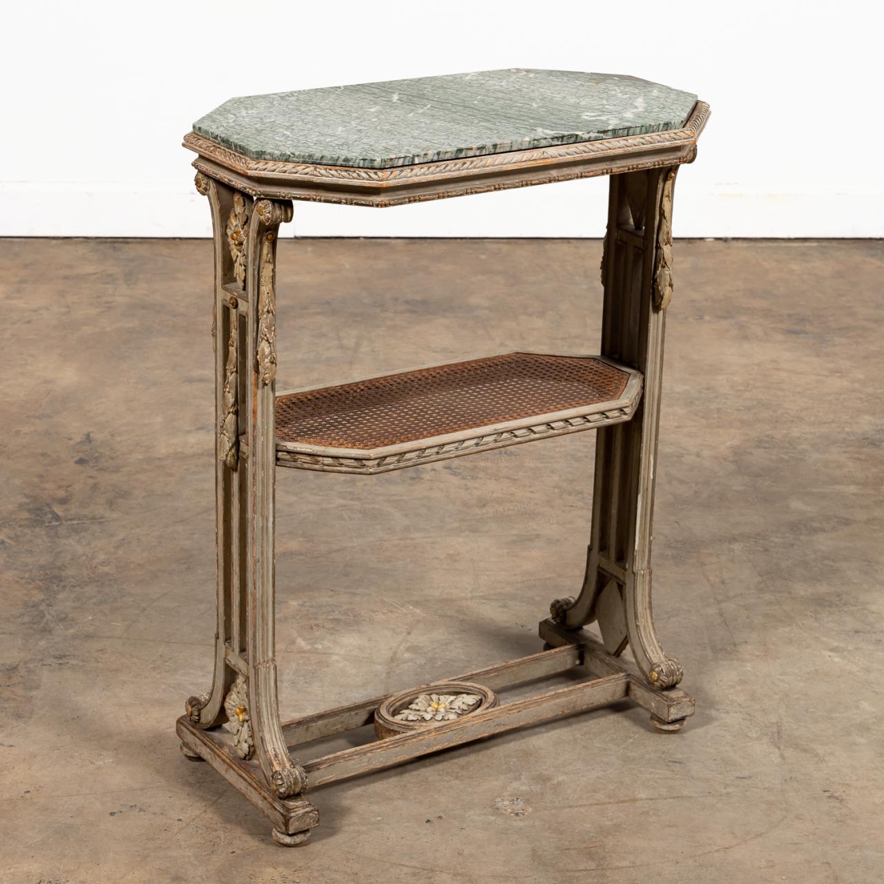 FRENCH MARBLE TOP PARCEL GILT 35a439