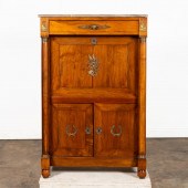 19TH C FRENCH MARBLE TOP SECRETAIRE 35a446