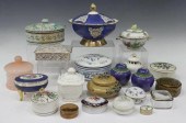 (LOT) DECORATIVE LIDDED BOXES & DISHES