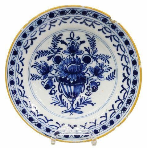 DELFT BLUE WHITE FAIENCE PLATE  35acd6