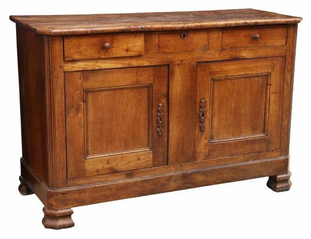 FRENCH PROVINCIAL FRUITWOOD SIDEBOARD  35af4a