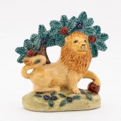 STAFFORDSHIRE LION FIGURE WITH 35b258