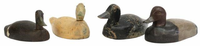  4 VINTAGE CARVED PAINTED DUCK 35b5a1