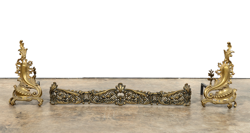 LOUIS XV STYLE FIREPLACE GROUP  358fb4