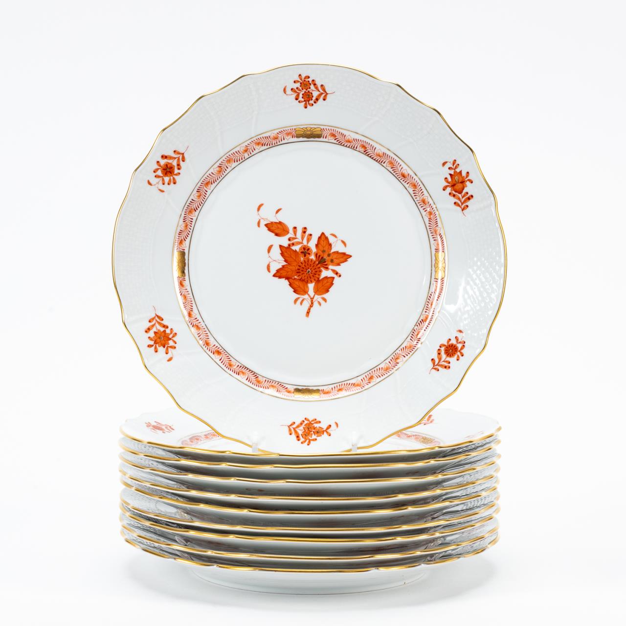 10 HEREND RUST CHINESE BOUQUET 359168