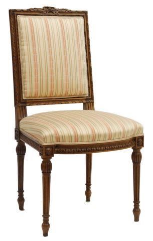 FRENCH LOUIS XVI STYLE SILK UPHOLSTERED 359279