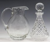 (2) WATERFORD ALANA DECANTER & MARQUIS