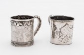 AMERICAN SILVER & SILVERPLATE BABY CUPS,