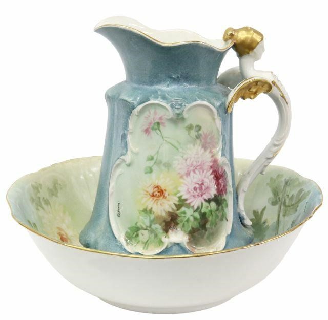  2 FRENCH LIMOGES HAND PAINTED 359da2