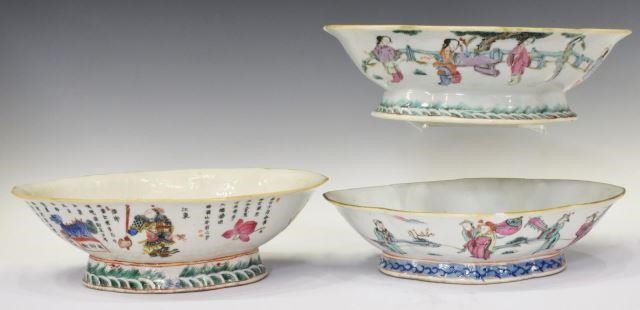  3 CHINESE ENAMELED PORCELAIN 35ca9a