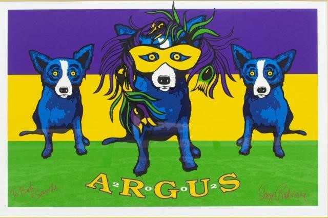 GEORGE RODRIGUE BLUE DOG ARGUS 35ce95
