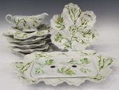  8 FRENCH LIMOGES SEAWEED OYSTER 35cfaf
