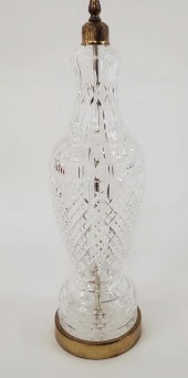 LARGE WATERFORD CRYSTAL TABLE LAMP 35d87a
