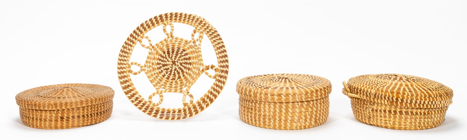 4 PCS LOWCOUNTRY SWEETGRASS BASKETS 35d920