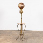 AMERICAN BRASS PARLOR FLOOR LAMP STAND