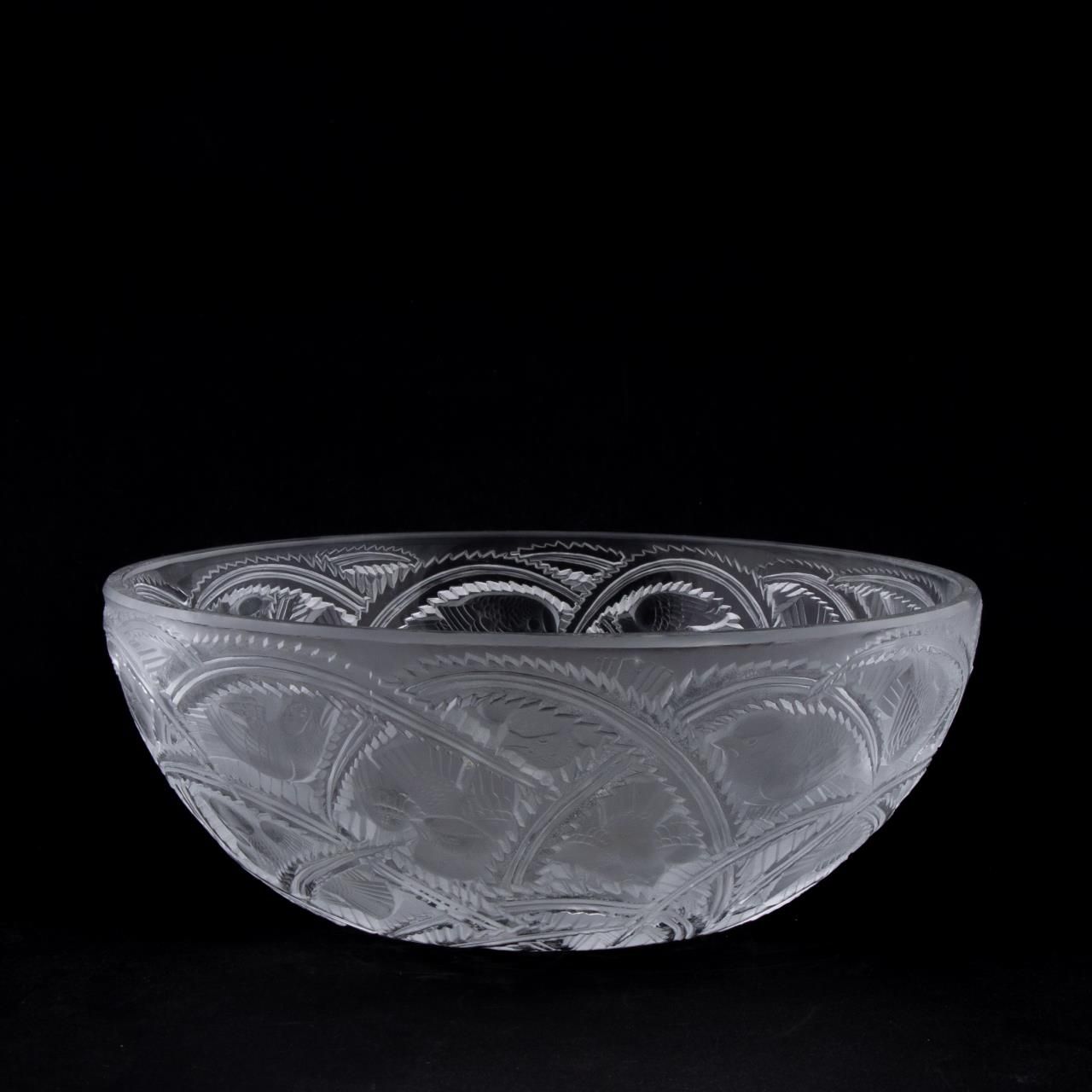 GROUP THREE LALIQUE CRYSTAL TABLE 35dc04