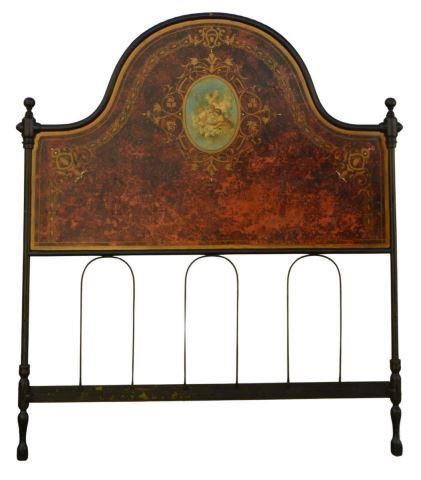 FRENCH TOLE PAINTED IRON HEADBOARDFrench 35b7db