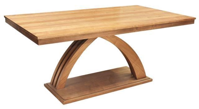 CONTEMPORARY SCULPTURAL WOOD DINING 35b854