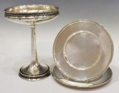 (4) AMERICAN STERLING SMALL PLATES &