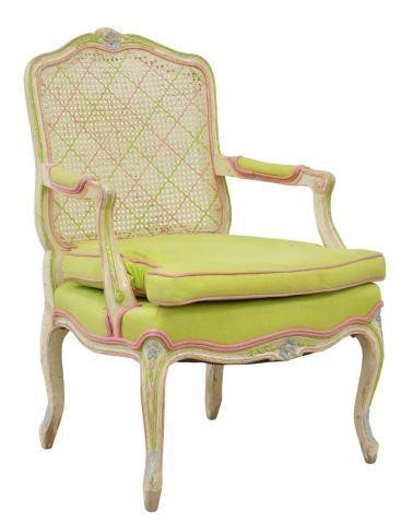 FRENCH LOUIS XV STYLE CANE UPHOLSTERED 35bb45
