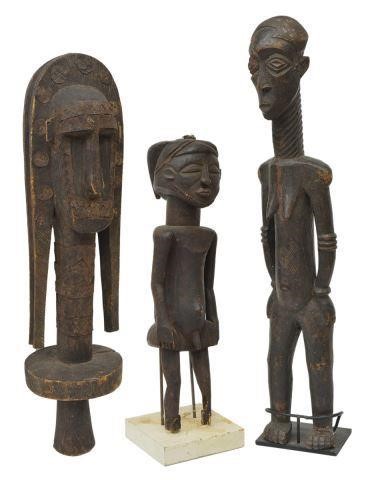  3 LARGE WEST AFRICAN FIGURAL 35bcd6