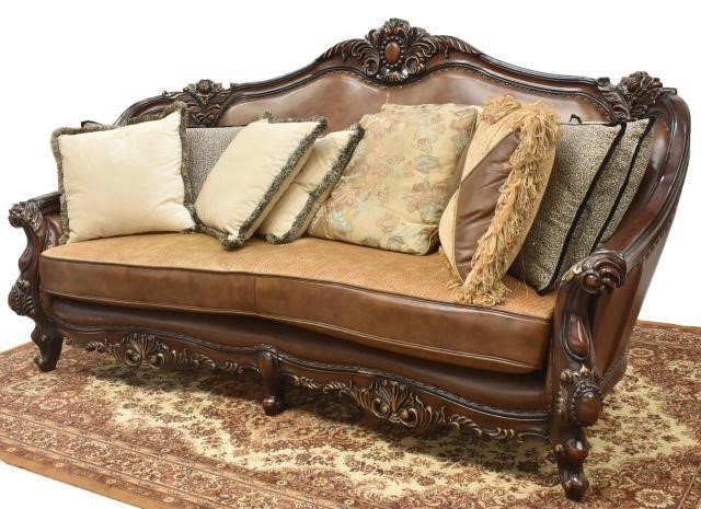 LARGE FRENCH STYLE UPHOLSTERED 35c260