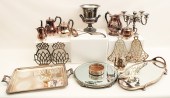 18 PC. LOT OF SILVER PLATED ITEMS 18