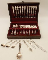71 PC. FRANCIS I FLATWARE BY REED &