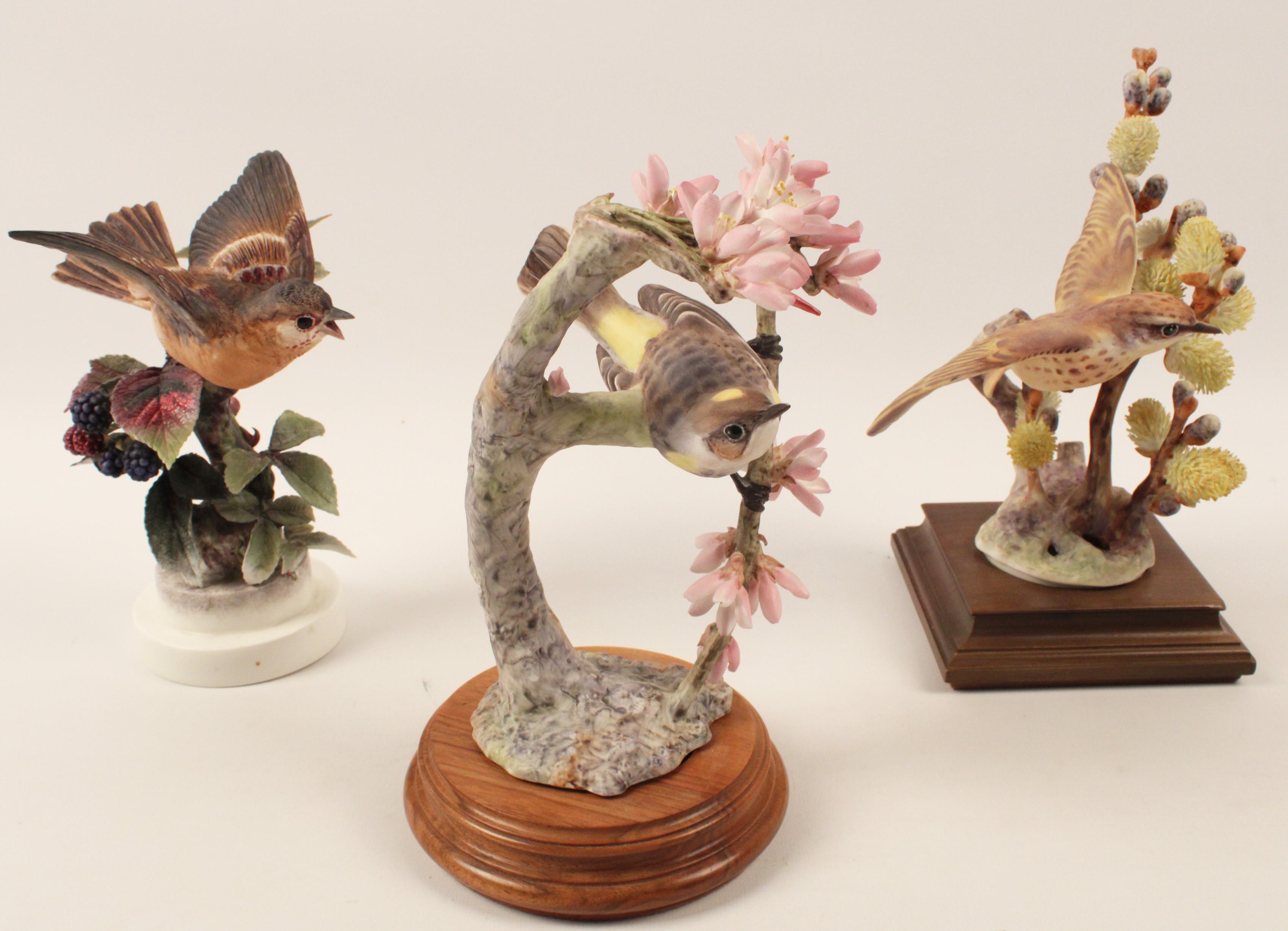 TRIO OF PORCELAIN BIRD MODELS BY 35f4d8