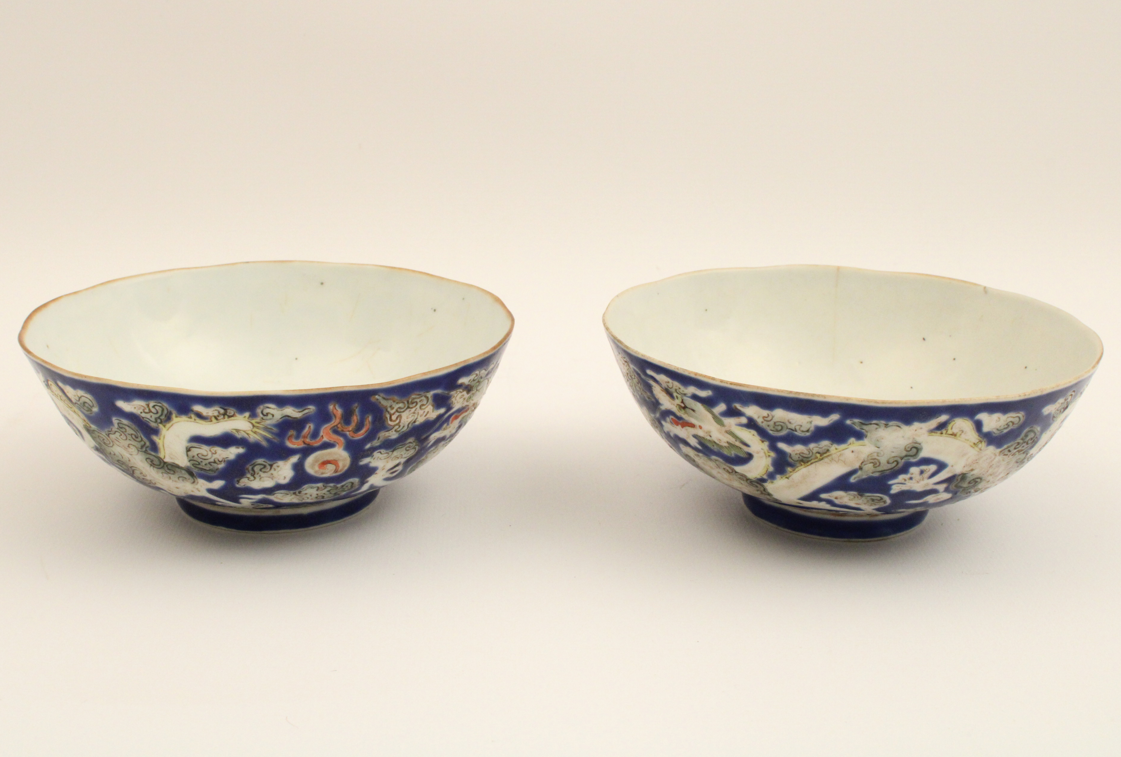 PR OF QING DYNASTY PORCELAIN FOOTED 35f633