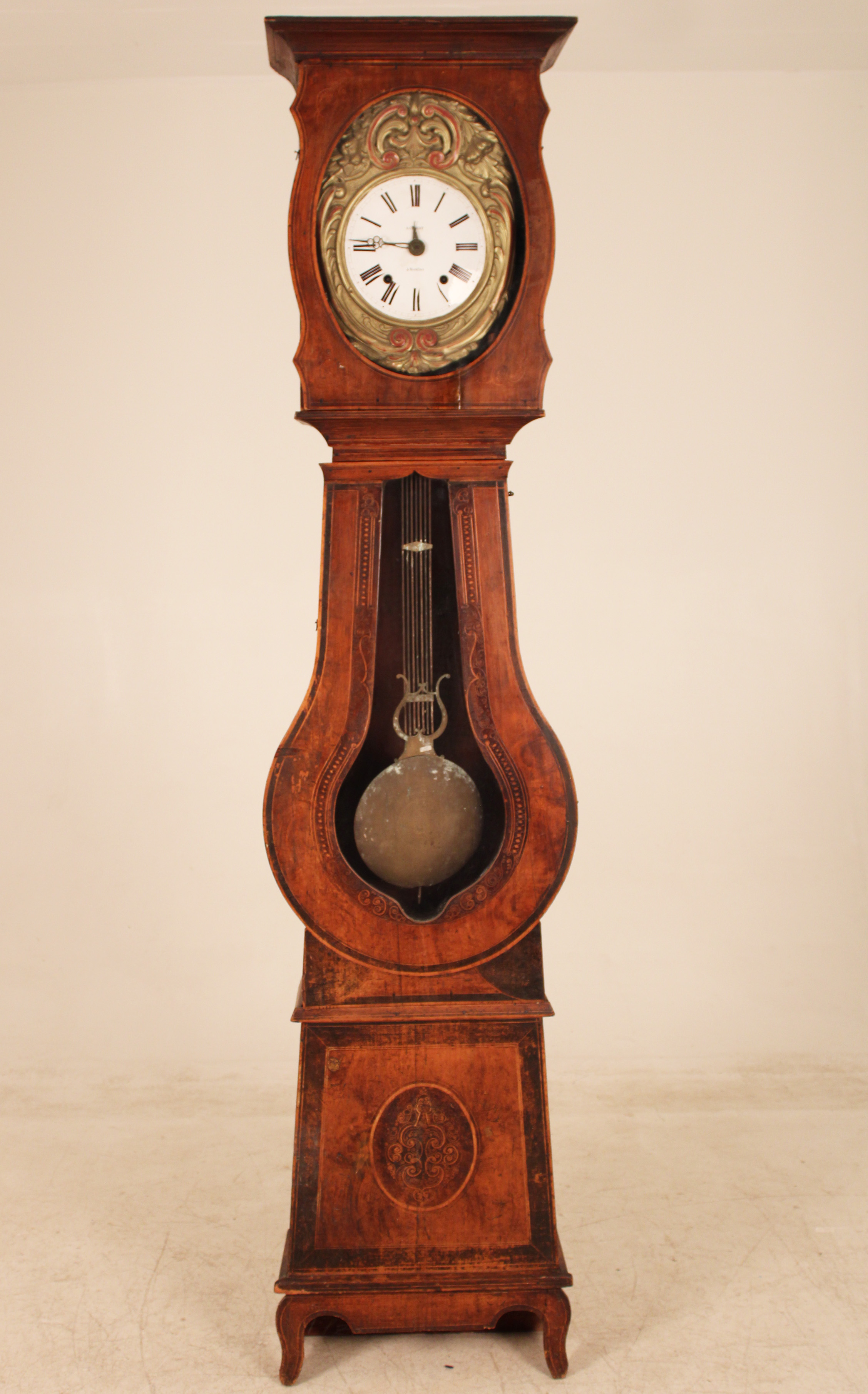 FRENCH MORBIER GRANDFATHER CLOCK 35f6c9