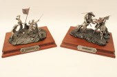 GROUP OF 2 CHILMARK PEWTER SCULPTURES