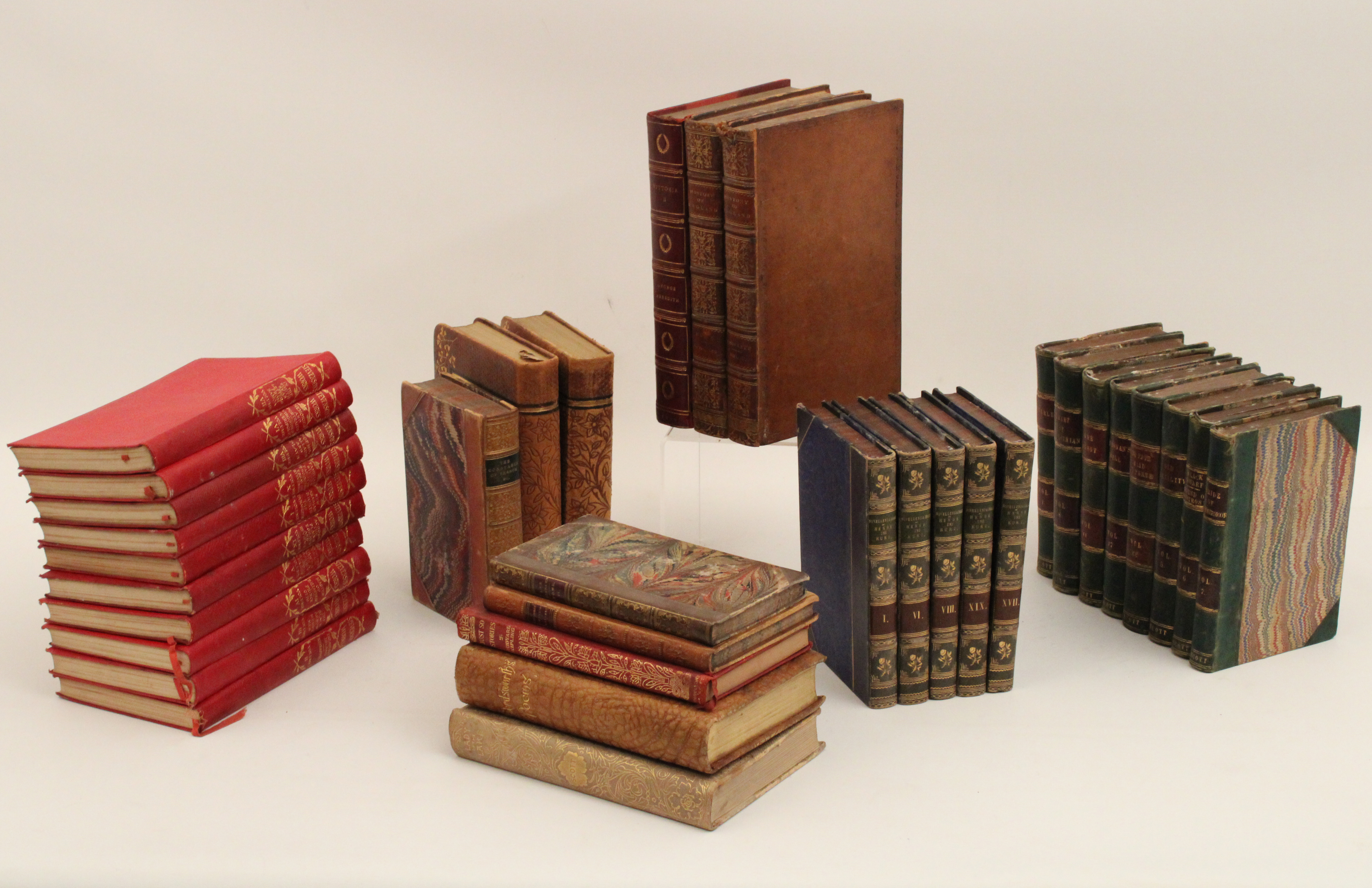 34 MISC LEATHER BOUND BOOKS 34 35f8b6