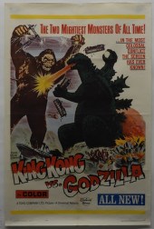 KING KONG VS GODZILLA 1963 ONE SHEET