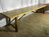 LARGE FRENCH PINE FARM HOUSE TABLE LARGE