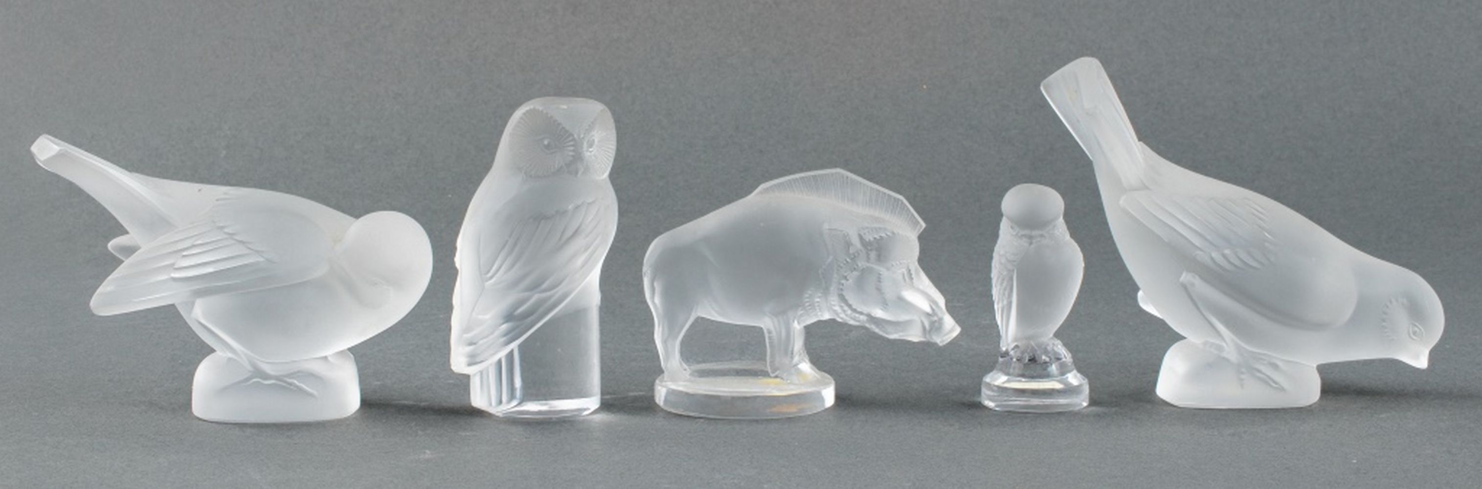 LALIQUE FRANCE CRYSTAL GLASS ANIMAL